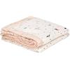 LÄSSIG Coperta per neonati coperta swaddle coccolosa morbida e traspirante/Heavenly soft Blanket Garden Explorer rosa