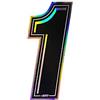 4R Quattroerre.it 13241 Numero Racing 1, Nero