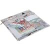 Hobby Gift Borsa Piatta per Punto Croce - Custodia per Progetti di Ricamo, Borsa per Ricamo, Papercraft e Cartoline, Custodia Impermeabile per Accessori Maglia e Uncinetto - 28 x 0,5 cm, Cani Grigi