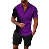 Generic Completi Sportivi Uomo Estivi Tuta Sportiva Da Uomo Fitness 2 Pezzi Sportivo Casual Jogging Set Maniche Corte Maglietta Corta Con Shorts Sportiva Primavera Estate Set Hawaiano Vestibilità Regolare