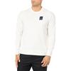Armani Exchange Milan Edition, Maglione a Girocollo, Bianco Sporco, XL Uomo