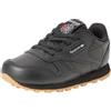 Reebok Classic Leather, Scarpe da ginnastica Unisex - Bimbi 0-24, Nero, 22.5 EU