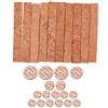 Btuty Clarinetto - Set di 10 cuscinetti per clarinetto in sughero e sughero, 17 pezzi, per clarinetto, per clarinetto in Sib, 10 pezzi