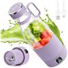 MIAOKE - Frullatore portatile a 6 lame, per succhi di frutta, frullati e frullati, mini frullatore con display a LED, ricaricabile tramite USB, batteria ricaricabile da 3000 mAh, per sport a casa,