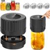 HUIJUTCHEN Kit Sigillatore Sottovuoto Elettrico per Barattoli da Conserva per Apertura Ampia e Normale, HUIJUTCHEN Sigillatrice Sottovuoto per Alimenti Kit di Sigillatura per la Conservazione Degli Alimenti