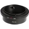 FOTGA FD-FX Anello adattatore per obiettivo Canon FD FL Mout adatto per Fujifilm X Mount FX Fuji X-A10 X-M1 X-E3 X-E2 T1 fotocamera