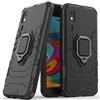MaiJin Compatibile con Galaxy A2 Core Cover, Custodia Armor Anello Cavalletto (Funziona con il Supporto Magnetico per Auto) Case Paraurti per Samsung Galaxy A2 Core (Nero)