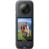 Insta360 X4 - Action Cam 360° 8K Impermeabile, Video Grandangolari in 4K, Effetto selfie stick invisibile. Protezioni Lenti Rimovibili, Autonomia Batteria 135 min, Editing IA, Stabilizzazione, Sport