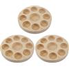WishesMar 3 Pezzi 9 Slots Supporto per Oli Essenziali Organizzatore Mensola in Legno per Oil Aromaterapia e Profumati - Può Contenere Bottiglie di Olio Essenziale da 5-15 ml
