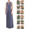 Juvell Abito da Damigella - Infinity Dress Maxi - Abiti da Sera - Top a Fascia Incluso - Vestito Donna Elegante - Boda-Bridesmaid-Baile - 1000 (34-38, Blu-Grigio)
