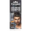 Cameleo Men - Shampoo Colorante - Marrone Medio - Capelli, Barba, Baffi - Rinfresca - Dura da 4 a 6 Lavaggi - Applicazione facile e veloce - Estratto di Noce - 15 ml