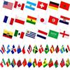 LUSEOAN 226 diversi paesi bandiera internazionale del mondo, piccole mini bandiere tenute in mano per Olimpiadi, decorazioni per festival internazionali, bandiere di tutti i paesi, 20 x 14 cm