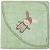 Sterntaler Asciugamano da bagno con cappuccio, 100 x 100 cm, colore: Verde