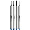 LAMY M66 821 - Set di 4 mine per penna roller Lamy senza tappo, tratto largo