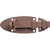 Alberts 300661 DURAVIS® Catenaccio, con maniglia piatta, doppio rivestimento marrone ruggine, piastra 90 x 44 mm