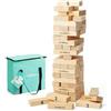 THE TWIDDLERS - Grande gioco da giardino a torre, 64 blocchi di legno di prima qualità, impilabili fino a 1,2 m di altezza - Giocattoli da costruzione all'aperto per bambini e adulti, include custodia