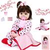ZIYIUI Bambola Realistica 24 Pollici 66 cm Bambole Reborn Silicone Morbido Vinile Toddler Fatto a Mano Bambola Femmina Regalo Di Compleanno Bambole Reborn Originali(60 cm Femmina)
