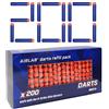 Airlab 200 Pezzi di Proiettili per Pistole Nerf Fortnite, Dardi da 7,2 cm per Nerf N-Strike Elite, Colpi e Munizioni Accessori per Pallottole Ricarica, Regalo Compleanno Pasqua Halloween Natale, Blu