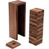 LOGOPLAY Wobble Tower Gr. S, Altezza 23 cm, Condo, Torre Di Legno, Gioco di Abilità, Gioco da Tavolo in Legno (Marrone)