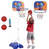 Forroby 2 in 1 Ippopotamo Canestro Basket Bambini,Canestro Basket da Camera,Canestro Basket da Muro Altezza Regolabile da 96-170cm con 2 Sfere,Canestro Basket Esterno per Bambini dai 3 Agli 8 Anni.