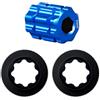 Young Wolf Set di 2 tappi di regolazione per pedivella per bicicletta, con strumento, compatibili con Deore/XT/SLX/XTR105/UT/DA M20, viti di copertura guarnitura e dadi