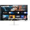 Samsung Monitor Samsung Smart Monitor M7 (S32CM703), Flat, 32, 3840x2160 (UHD 4K), Smart Hub (Amazon Video, Netflix), Gaming Hub, Airplay, Mirroring, Office 365, Casse Integrate, WiFi, HDMI, USB TypeC, Bianco