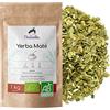 Chabiothé - Yerba Mate Bio 1 kg - Agricoltura Biologica - Origine Brasile - foglie tagliate di mate verde non tostato senza gambo e senza polvere