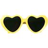 Generic Graziosi occhiali da sole per cani, gatti, cuori, girasole, occhiali da sole, occhiali per animali domestici, per foto di gatti, decorazione per feste (giallo)