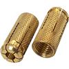 SKIR'CO (6 pz) Tasselli a scomparsa in ottone M16 x 45 mm, manicotto per bullone, tasselli a espansione per parete, tasselli per calcestruzzo in muratura