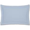 Bianca Cotton Soft Bianca Plain Dyed Cotton Percale Blue 200TC Oxford Pillowcase 50 x 80 cm