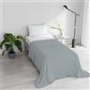 Italian Bed Linen Chic - Trapunta estiva, trapuntata, grigio scuro, 170 x 250 cm
