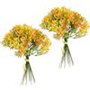 Flair Flower Mini set di fiori artificiali, mazzo di erba vela, centrotavola, decorazione da tavolo, fiori artificiali, pianta gypsophila, fiori fini, fiori per matrimoni, bouquet da sposa, arancione