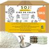 Soj Cera di colza senza OGM per la produzione di candele in stampo, cera per candele (5 kg)