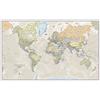 Maps International - Mappa del mondo di grandi dimensioni - Poster con mappa del mondo stile classico - Laminato - 201 cm (larghezza) x 116,5 cm (altezza)