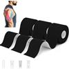 LiangMai Tape Kinesiologico Nastro Kinesiologico Tanti Colori 3 Rotoli 5 m x 5,0 cm, Muscolare Cerotto Per Taping Kinesiologico per Ginocchio, Spalla e Gomito, Fisioterapiche Impermeabil & Traspiranti