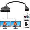Uzanpie Splitter HDMI 1 Ingresso 2 Uscite Splitter HDMI 1080P HDMI Maschio a Duplicatore HDMI Femmina per HDMI HD, LED, LCD, TV