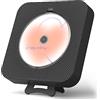 Yintiny Lettore CD nero carino Yintiny con Bluetooth 5.0, lettore musicale ricaricabile per la decorazione domestica, lettore musicale adorabile portatile, telecomando, supporto AUX in cavo e USB