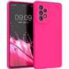 kwmobile Cover per Samsung Galaxy A53 5G Custodia - Back Case per Smartphone in Silicone TPU - Protezione Gommata - rosa shocking