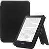HGWALP Custodia per 6 Kobo Clara Colour/Clara BW(2024)/Clara 2E(2022) Rilasciato eReaders, Premium Light Shell Cover con Auto Wake/Sleep, Cinturino a mano e supporto pieghevole-Black