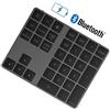 Rytaki Tastierino Numerico Bluetooth, Wireless Bluetooth con più Scorciatoie Tastiera 34 Tasti Portatile Sottile per iP ad/M ac/Laptop/PC Compatibile con Windows Android iOS System