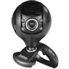 HAMA Webcam per PC HD Spy Protect, HD 720p 16:9, USB+Jack 3,5mm, microfono integrato, 4 led, supporto a clip, protezioni lenti, nero