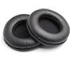 LLRY Cuscinetti di ricambio in pelle per casco di ricambio compatibili con la maggior parte dei modelli di casco: diametro universale 60 mm (1 paio nero)