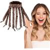 KUJAIS Bigodino Lungo per Boccoli, Boccoli Capelli Senza Calore, Morbida per Capelli Curler per Capelli Arricciacapelli Senza Calore Bigodini per Capelli Lunghi per Capelli Medi (Marrone)