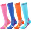 GEBIN 4/7 Paia Calze A Compressione Per Uomo E Donna Calze Elastiche A Compressione Graduata Per Sportive, Corsa, Escursioni, Ciclismo, Medici, Viaggi In Aereo (B- 4 Paia,S-M)