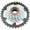 SunRace Cassetta pignoni 7v, a Filetto 13-34 Mega Gear cromata Cassette Sprockets 7v, with Thread 13-34 Mega Gear Chrome