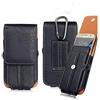 NOVAGO Custodia a sacchetto per smartphone universale portafoglio verticale - passante cintura moschettone (XL 6.3)