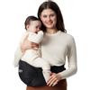 momcozy Marsupio per Bambini Momcozy - Cintura Regolabile con Protettore Ventrale 3D Originale, Marsupio Ergonomico con Varie Tasche per Neonati e Bambini fino a 45lbs (Nero, Large)