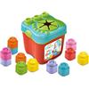 Clementoni Soft Clemmy - Touch, Build And Play Sensory Bucket, Bambini 6-36 Mesi, Cesto Raccoglitore 15 Mattoncini, Gioco Prima Infanzia, Sviluppa Manualità e Percezione Tattile, Made in Italy, 17807