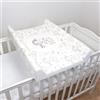 Baby Comfort Fasciatoio con base rigida per bambini, 70 x 50 cm, adatto per lettino da 120 x 60 cm, unisex, con zeppa anti rotolo, per neonati, impermeabile, con bordi rialzati (pavone)