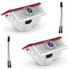 Gmili 2 pezzi Luci Benvenute Cortesia LED Llluminazione Portiera Auto Logo, 3D Luce di Benvenuto Auto Porta Compatibile Con Mercedes-ABCE Class W176/ W177/ W246/ W205/ W212/ W213/ W166/ W167/ X235